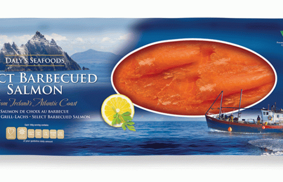salmon packaging design, branding