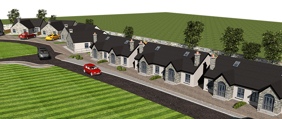 architectural illustration kildare, cgi kildare,planning permissions kildare